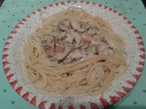 Spaghetti con funghi - špagety s hříbky