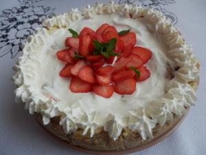 Jahodovo - citronový cheesecake